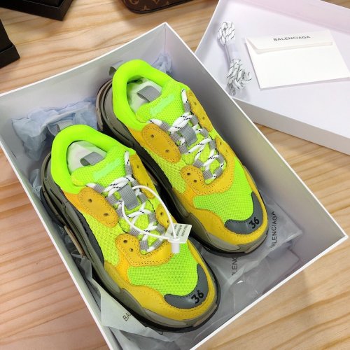 Balenciaga Womens Shoes Breathable Design Sneakers Luxury Brand Triple S Sneaker