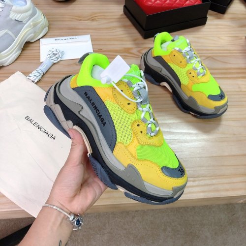 Balenciaga Womens Shoes Breathable Design Sneakers Luxury Brand Triple S Sneaker