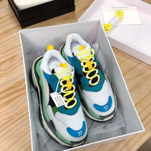 Balenciaga Womens Shoes Breathable Design Sneakers Luxury Brand Triple S Sneaker