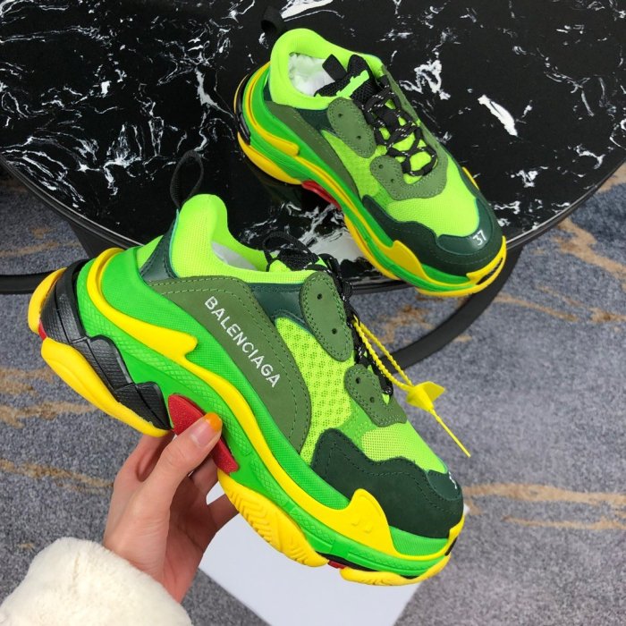 Balenciaga Womens Shoes Breathable Design Sneakers Luxury Brand Triple S Sneaker
