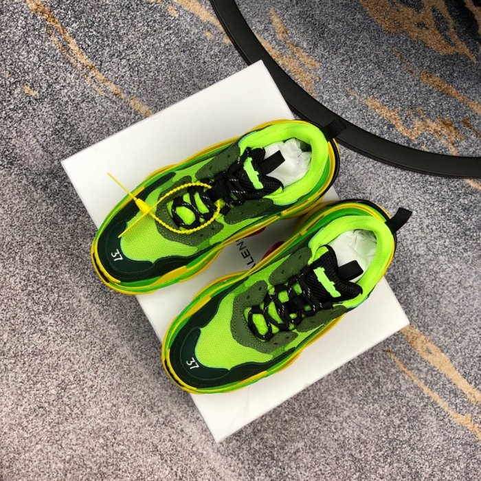 Balenciaga Womens Shoes Breathable Design Sneakers Luxury Brand Triple S Sneaker