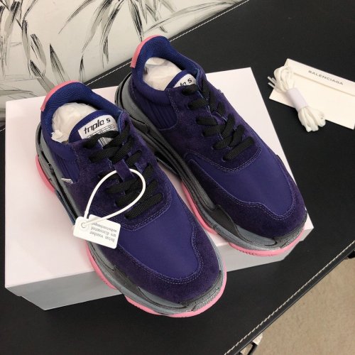 Balenciaga Womens Shoes Breathable Design Sneakers Luxury Brand Triple S Sneaker