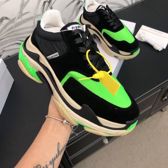 Balenciaga Womens Shoes Breathable Design Sneakers Luxury Brand Triple S Sneaker