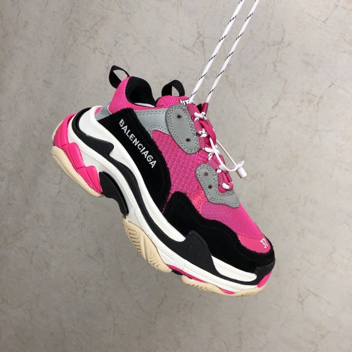 Balenciaga Womens Shoes Breathable Design Sneakers Luxury Brand Triple S Sneaker