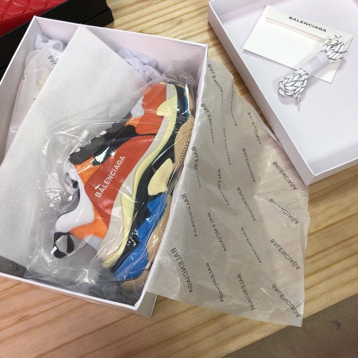 Balenciaga Womens Shoes Breathable Design Sneakers Luxury Brand Triple S Sneaker
