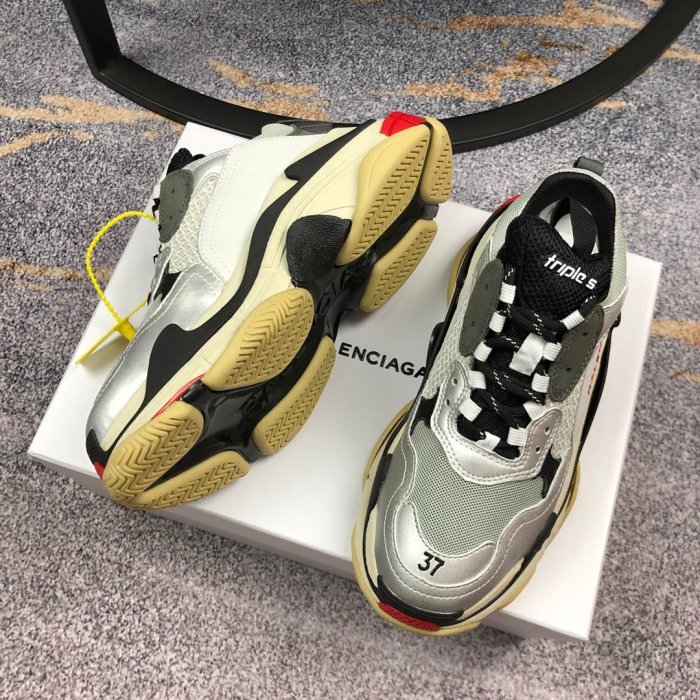 Balenciaga Womens Shoes Breathable Design Sneakers Luxury Brand Triple S Sneaker