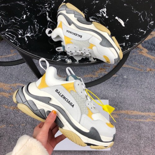 Balenciaga Womens Shoes Breathable Design Sneakers Luxury Brand Triple S Sneaker