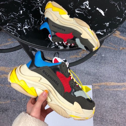 Balenciaga Womens Shoes Breathable Design Sneakers Luxury Brand Triple S Sneaker