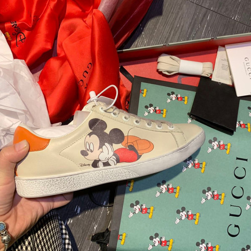 Gucci Womens Shoes Luxury Brand Women's Disney x Gucci Ace Sneaker with Original Box