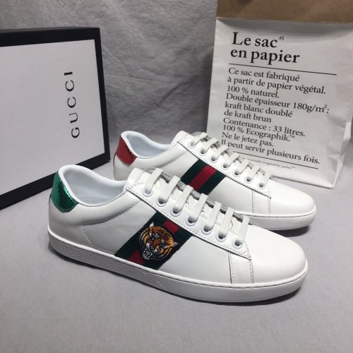 Gucci Womens Shoes Luxury Brand Women's Ace Embroidered Sneaker 457132 02JP0 9064 with Original Box