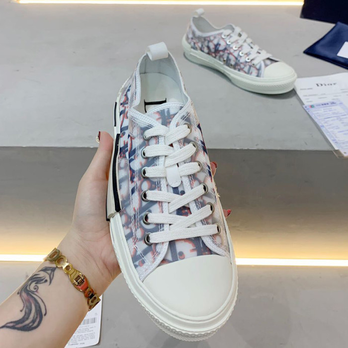 Dior Women Shoes Sneakers Casual Luxury Brand B23 Low-Top Sneaker with Original Box