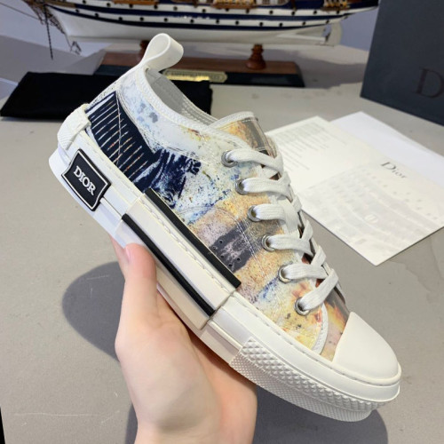 Dior Women Shoes Sneakers Casual Luxury Brand B23 Low-Top Sneaker with Original Box