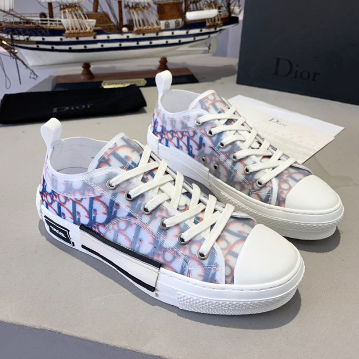 Dior Women Shoes Sneakers Casual Luxury Brand B23 Low-Top Sneaker with Original Box