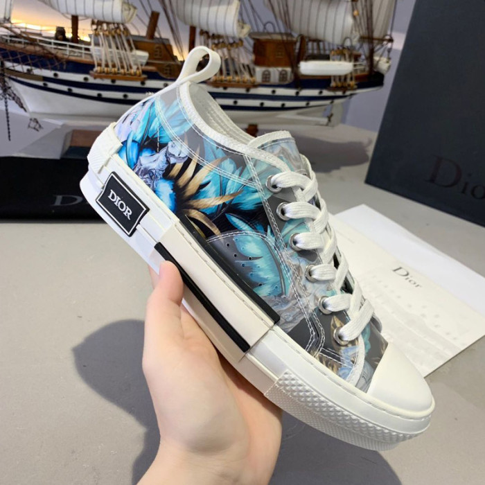 Dior Women Shoes Sneakers Casual Luxury Brand B23 Low-Top Sneaker with Original Box