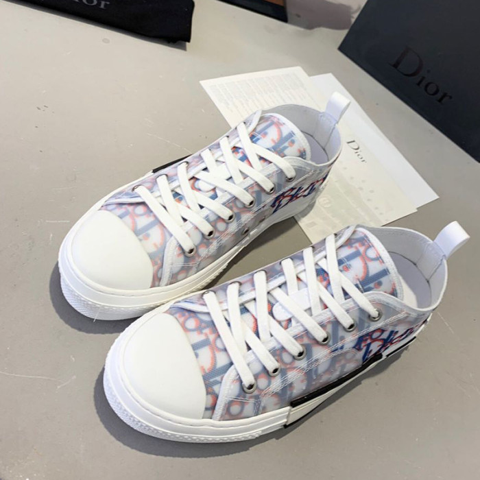 Dior Women Shoes Sneakers Casual Luxury Brand B23 Low-Top Sneaker with Original Box