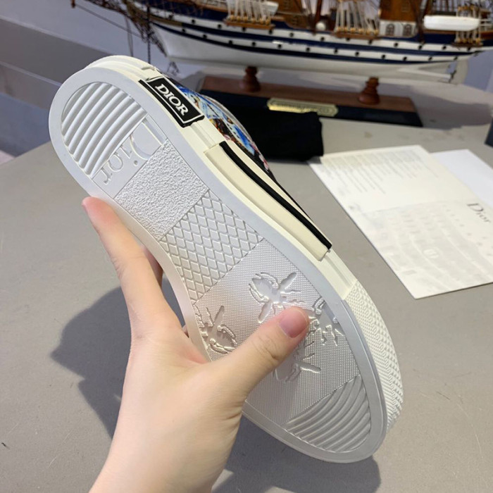 Dior Women Shoes Sneakers Casual Luxury Brand B23 Low-Top Sneaker with Original Box