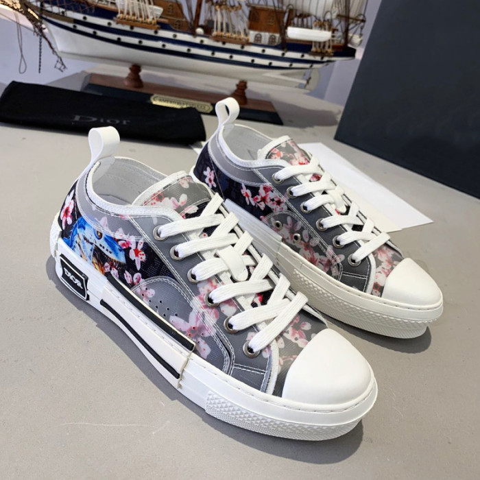 Dior Women Shoes Sneakers Casual Luxury Brand B23 Low-Top Sneaker with Original Box