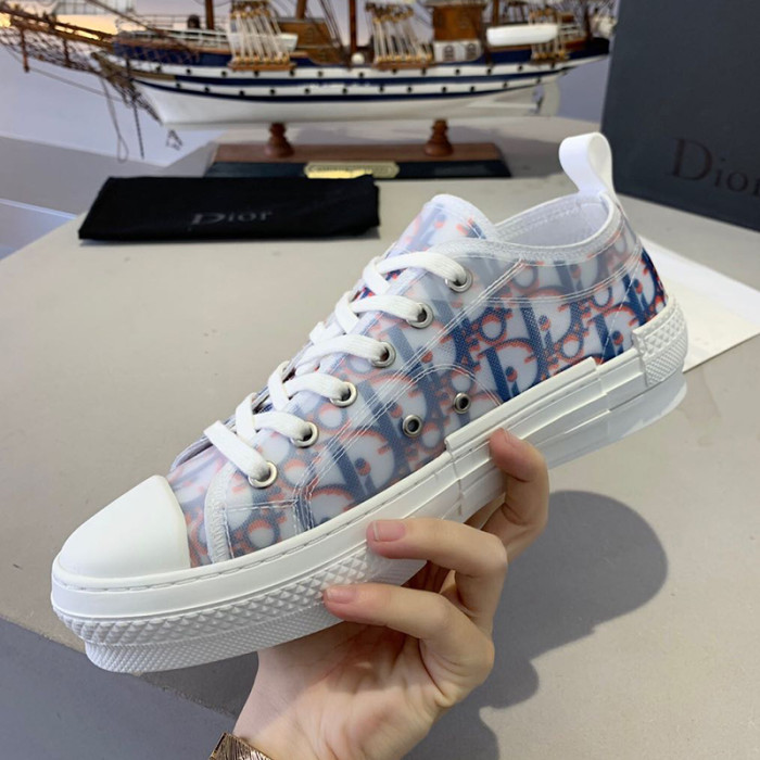 Dior Women Shoes Sneakers Casual Luxury Brand B23 Low-Top Sneaker with Original Box