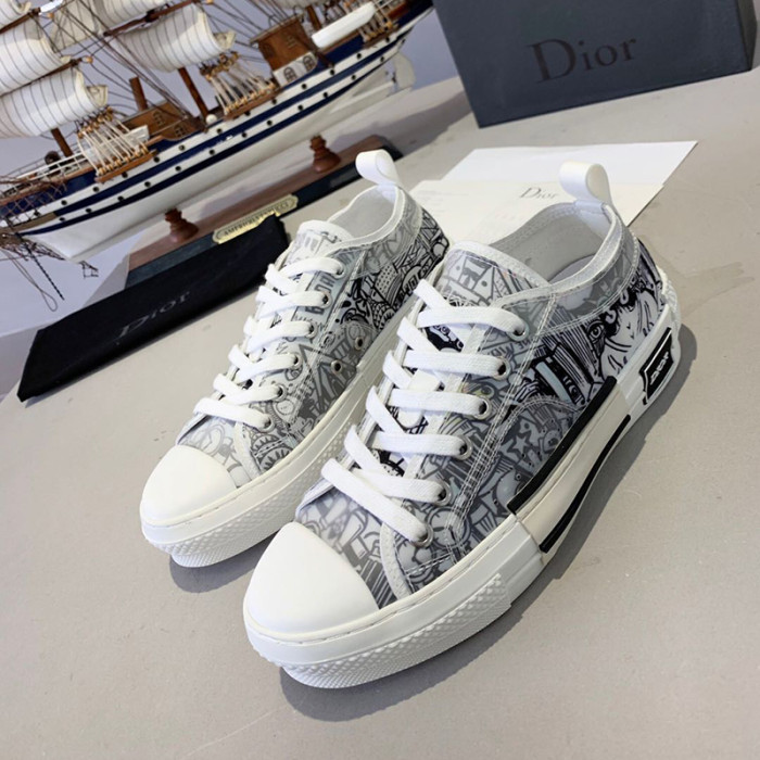 Dior Women Shoes Sneakers Casual Luxury Brand B23 Low-Top Sneaker with Original Box