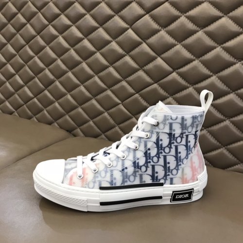 Dior Women Shoes Casual Luxury Brand B23 High-Top Sneaker Multicolor Dior Oblique Canvas 3SH118ZIK_H365