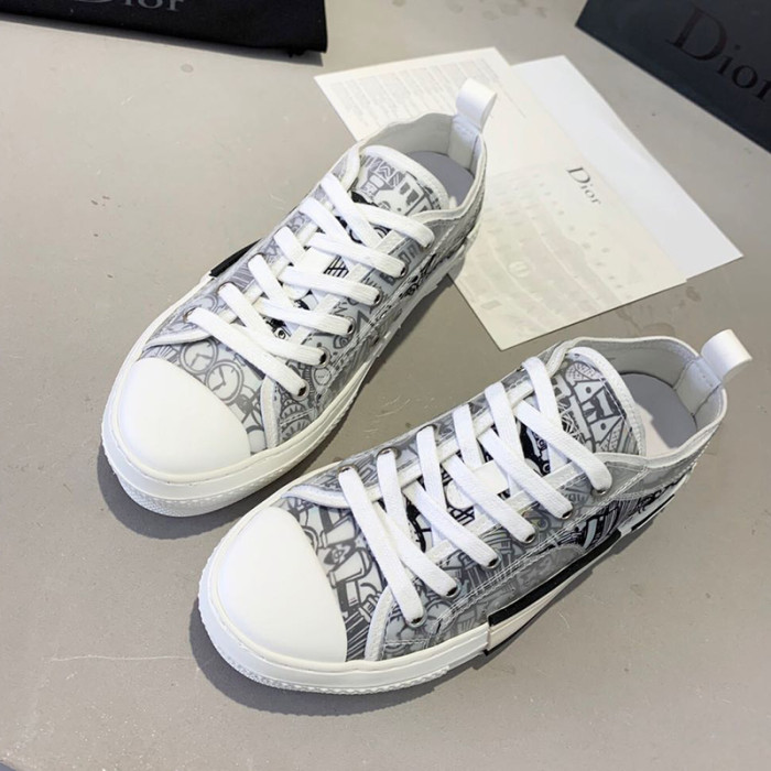Dior Women Shoes Sneakers Casual Luxury Brand B23 Low-Top Sneaker with Original Box