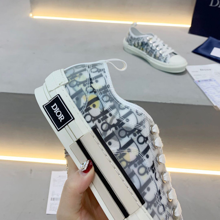 Dior Women Shoes Sneakers Casual Luxury Brand B23 Low-Top Sneaker with Original Box