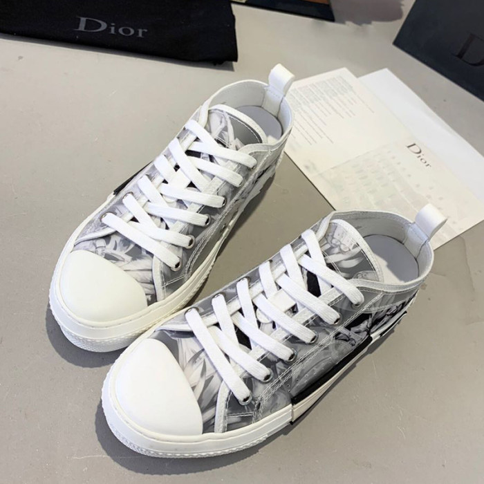 Dior Women Shoes Sneakers Casual Luxury Brand B23 Low-Top Sneaker with Original Box