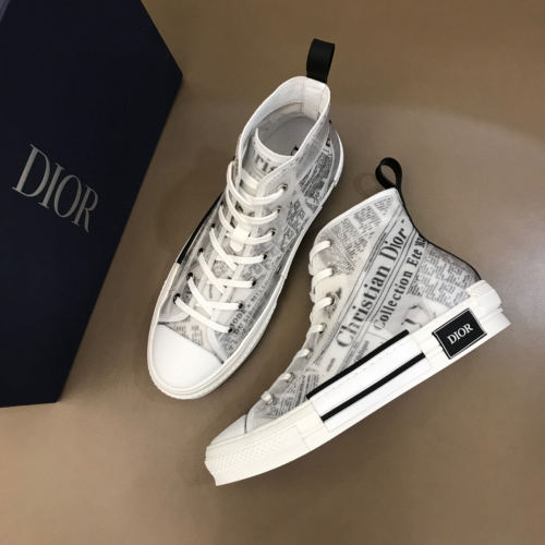 Dior Women Shoes Sneakers Luxury Brand B23 HIGH-TOP SNEAKER with Original Box