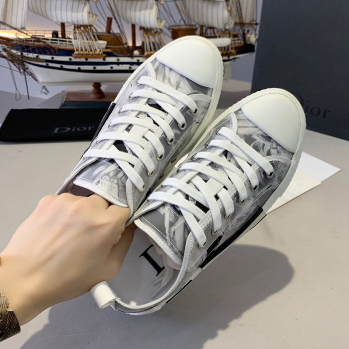 Dior Women Shoes Sneakers Casual Luxury Brand B23 Low-Top Sneaker with Original Box