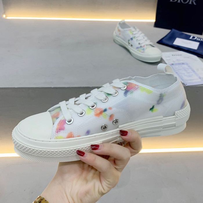 Dior Women Shoes Sneakers Casual Luxury Brand B23 Low-Top Sneaker with Original Box