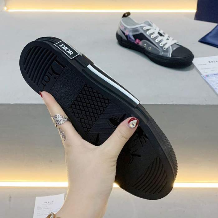 Dior Women Shoes Sneakers Casual Luxury Brand B23 Low-Top Sneaker with Original Box
