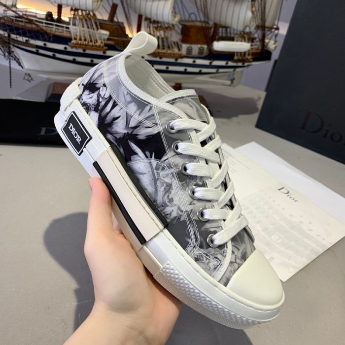 Dior Women Shoes Sneakers Casual Luxury Brand B23 Low-Top Sneaker with Original Box