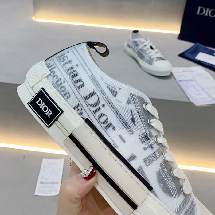 Dior Women Shoes Sneakers Casual Luxury Brand B23 Low-Top Sneaker with Original Box