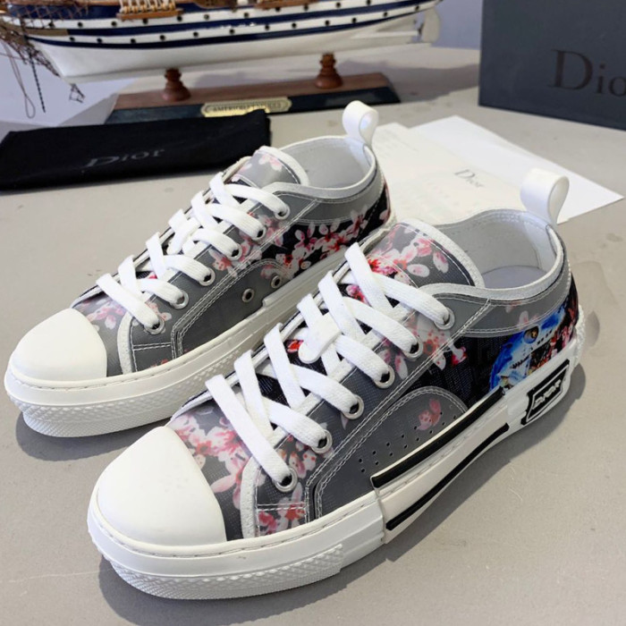 Dior Women Shoes Sneakers Casual Luxury Brand B23 Low-Top Sneaker with Original Box