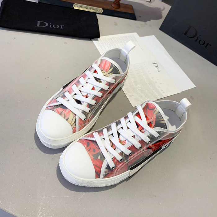 Dior Women Shoes Sneakers Casual Luxury Brand B23 Low-Top Sneaker with Original Box