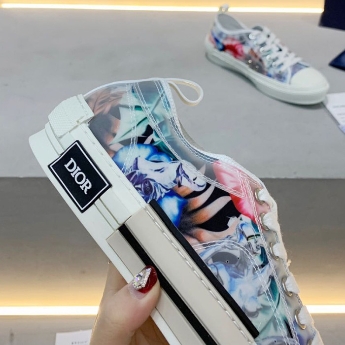 Dior Women Shoes Sneakers Casual Luxury Brand B23 Low-Top Sneaker with Original Box