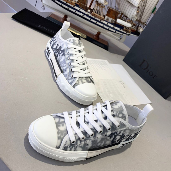 Dior Women Shoes Sneakers Casual Luxury Brand B23 Low-Top Sneaker with Original Box