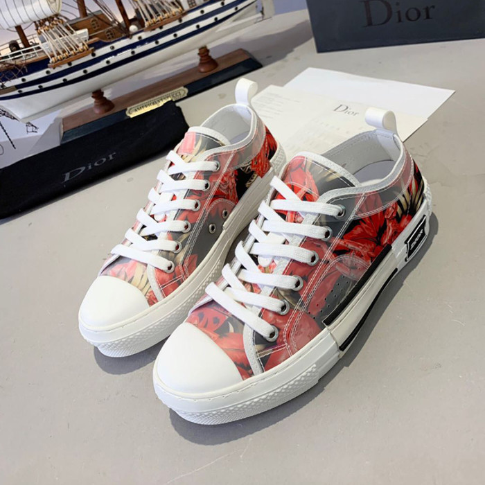Dior Women Shoes Sneakers Casual Luxury Brand B23 Low-Top Sneaker with Original Box