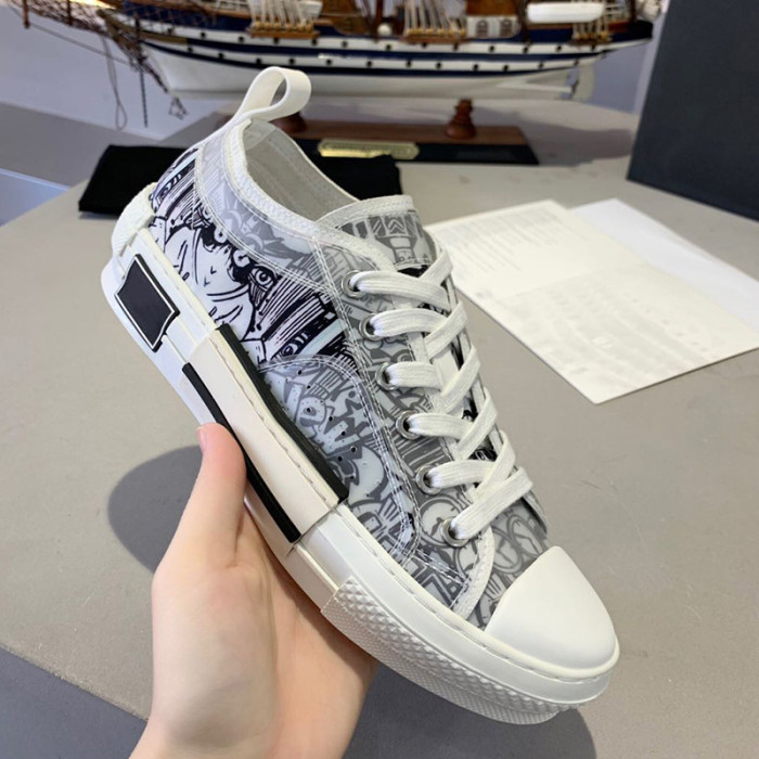 Dior Women Shoes Sneakers Casual Luxury Brand B23 Low-Top Sneaker with Original Box
