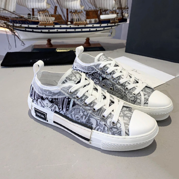 Dior Women Shoes Sneakers Casual Luxury Brand B23 Low-Top Sneaker with Original Box