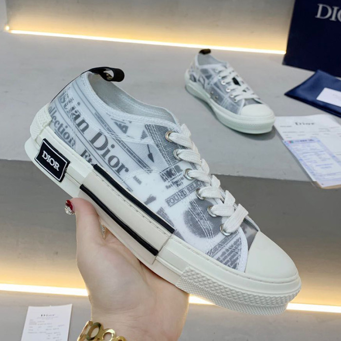 Dior Women Shoes Sneakers Casual Luxury Brand B23 Low-Top Sneaker with Original Box