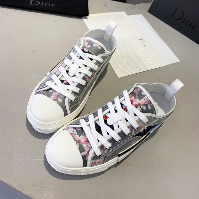 Dior Women Shoes Sneakers Casual Luxury Brand B23 Low-Top Sneaker with Original Box