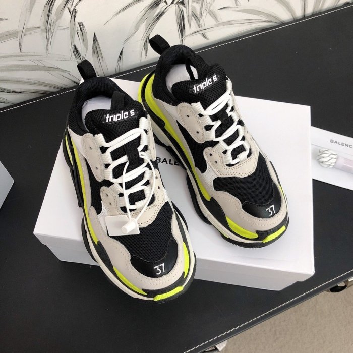 Balenciaga Womens Shoes Sneakers Luxury Brand Triple S Sneaker with Original Box