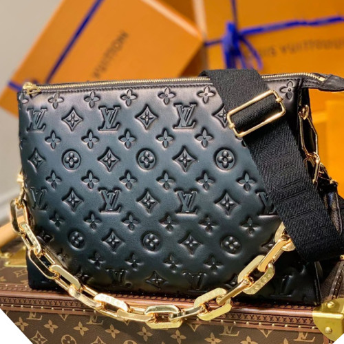 Louis Vuitton Womens Bags Messenger Shoulder Bags Luxury Brand COUSSIN MM with Original Box M57783