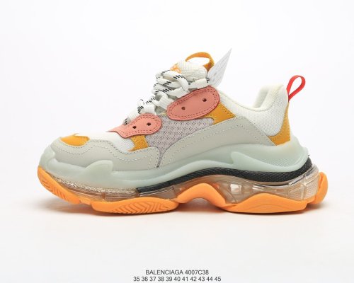 Balenciaga Womens Shoes Sneakers Luxury Brand Triple S Sneaker with Original Box 4007C38