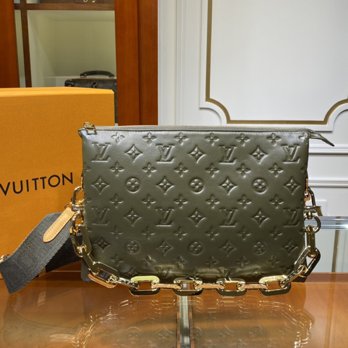 Louis Vuitton Womens Bags Messenger Shoulder Bags Luxury Brand COUSSIN MM with Original Box M57782