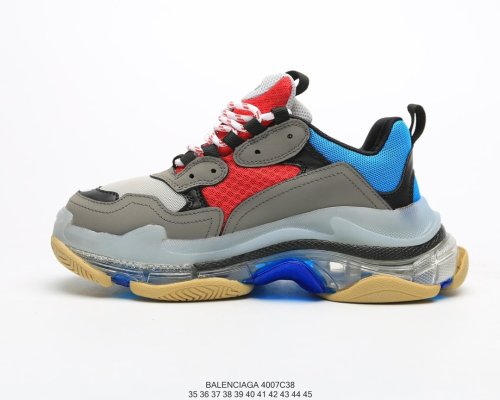 Balenciaga Womens Shoes Sneakers Luxury Brand Triple S Sneaker with Original Box 4007C38