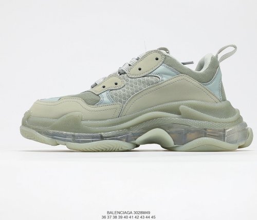 Balenciaga Womens Shoes Sneakers Luxury Brand Triple S Sneaker with Original Box 3028M49