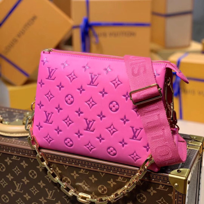Louis Vuitton Womens Bags Messenger Shoulder Bags Luxury Brand COUSSIN PM with Original Box M58628