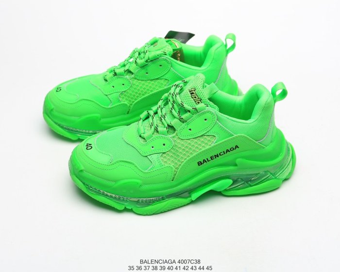 Balenciaga Womens Shoes Sneakers Luxury Brand Triple S Sneaker with Original Box 4007C38